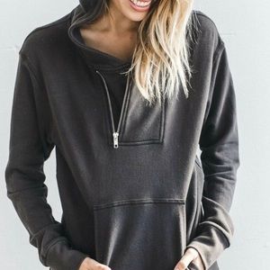 Joah Brown Renegade Hoodie in Dark Brown/Black